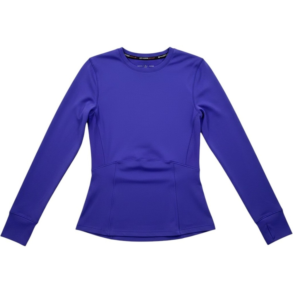 Spyder Active Womens Royal Blue Long Sleeve Performance Top Thumbholes XS